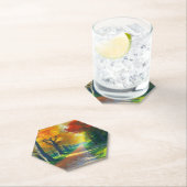 秋の森の木–33657 ペーパーコースター (インサイチュ)