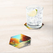 秋の森の木–33657 ペーパーコースター (インサイチュ)