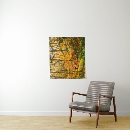 秋の森の森の木の自然小 タペストリー (インサイチュ)