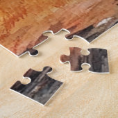 秋の森の水彩画 ジグソーパズル (側面)