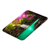 秋の森の滝 マグネット (左側)