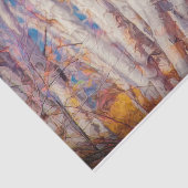 秋の森の白い樺の木の木 薄葉紙 (詳細)