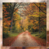 秋の森の窓が閉まる ウィンドウサイン (シート2)