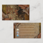 秋の森の精のプロフィールカード コーリングカード (正面/裏面)