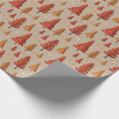 秋の森の継ぎ目のないパターン ラッピングペーパー (角)