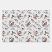 秋の森の美しい動物 ラッピングペーパーシート (正面)