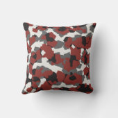 秋の森の迷彩模様 クッション (裏面)