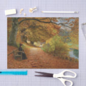 秋の森の道 薄葉紙 (クラフト)