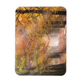 秋の森の長方形マグネットのサンビーム マグネット (縦)