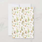 秋の森の離れ秋の結婚式RSVPカード 出欠カード (裏面)