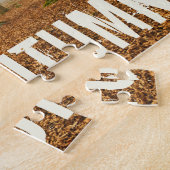 秋の森の霧と霧の秋シーズンギフト ジグソーパズル (側面)