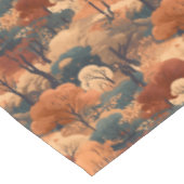 秋の森の風景を重ね素朴- Woodland テーブルクロス (アングル)