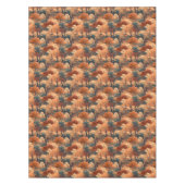 秋の森の風景を重ね素朴- Woodland テーブルクロス (正面)