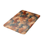秋の森の風景を重ね素朴- Woodland バスマット (アングル)