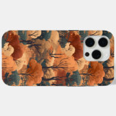 秋の森の風景を重ね素朴- Woodland Case-Mate iPhoneケース (裏面 (横))