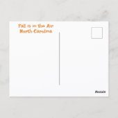 秋の森の風景写真 ポストカード (裏面)