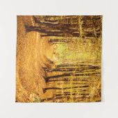 秋の森の風景 タペストリー (正面(横))