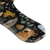 秋の森の飼料秋の動物とキノコ カッティングボード (角)