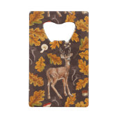 秋の森の鹿2 クレジットカード栓抜き (裏面)