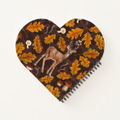 秋の森の鹿2 ノートブック (裏面)