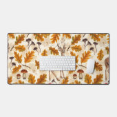 秋の森の鹿 デスクマット (キーボード&マウス)