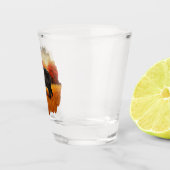 秋の森の黒熊 ショットグラス (右)