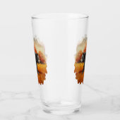 秋の森の黒熊 タンブラーグラス (右)