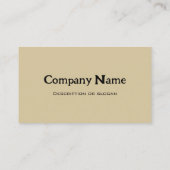 秋の森の黒熊 名刺 (裏面)