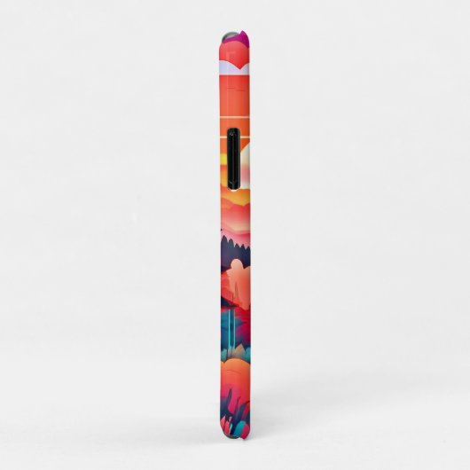 秋の森を抜ける日没の道 Case-Mate iPhoneケース (裏面/右)