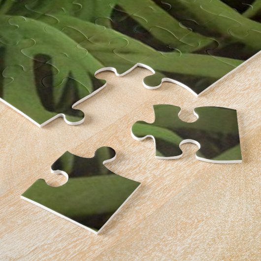 秋の森を散歩して花を咲かせる ジグソーパズル (側面)