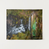 秋の森を流れる水 タペストリー (正面(横))