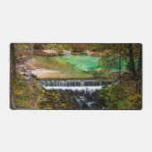 秋の森を流れる水 デスクマット (正面)