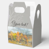 秋の森オレンジの金ゴールド フェイバーボックス (オープン)