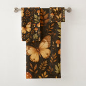 秋の森キノコと蝶 バスタオルセット (インサイチュ)
