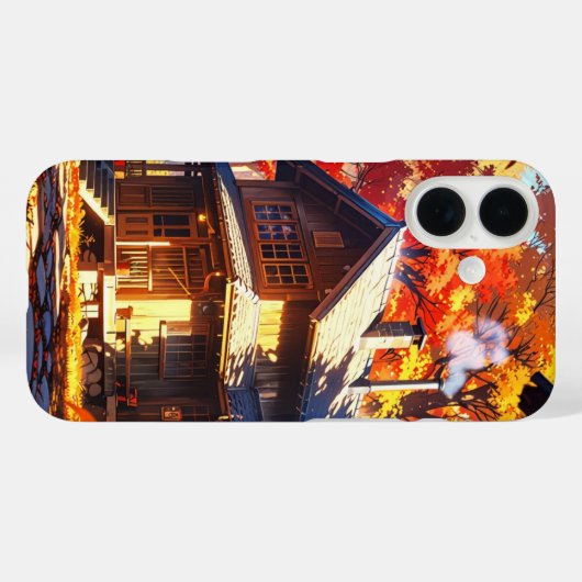 秋の森キャビン Case-Mate iPhoneケース (裏面 (横))