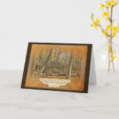 秋の森ジョージワシントンカーバーの見積 カード (黄色い花)