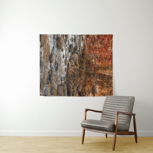 秋の森川セドナアリゾナ タペストリー (インサイチュ(横))