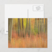 秋の森抽象芸術 ポストカード (正面/裏面)
