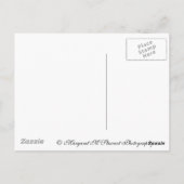 秋の森抽象芸術 ポストカード (裏面)