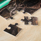 秋の森林の滝 ジグソーパズル (側面)