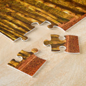 秋の森林を通した歩く道 ジグソーパズル (側面)