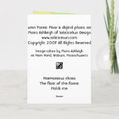 秋の森林床 カード (裏面)