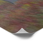 秋の森林景観 ポスター (角)