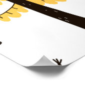 秋の森林模様 ポスター (角)