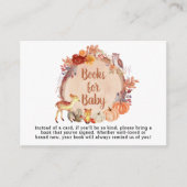 秋の森林浴の動物の本 エンクロージャーカード (正面)