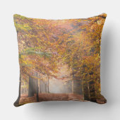 秋の森林装飾用クッションの太陽光線 クッション (裏面)