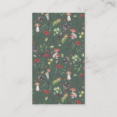 秋の森林赤ちゃんシャワーおむつラッフル エンクロージャーカード (裏面)