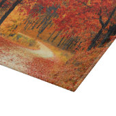 秋の森林 カッティングボード (角)