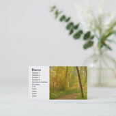 秋の森林 名刺 (スタンド正面)