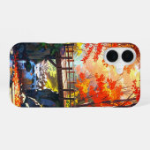 秋の森橋 iPhone 16ケース (裏面横)